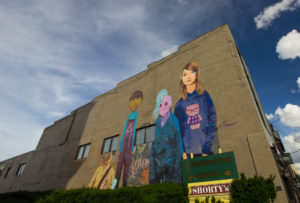 a mural in downtown lexington, kentucky, photographed by jamie bannon photography.
