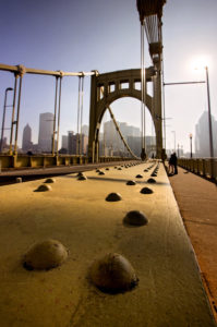 sixth street bridge in pittsburgh, pennsylvania, photographed by jamie bannon photography.