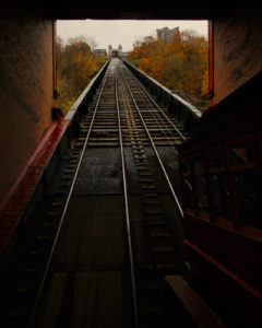 duquesne incline funicular in pittsburgh, pennsylvania, photographed by jamie bannon photography.