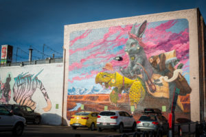 street art in the rino art district of denver, colorado, photographed by jamie bannon photography.