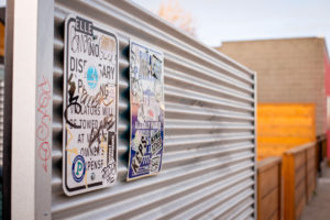 dispensary parking sign in denver, colorado, photographed by jamie bannon photography.