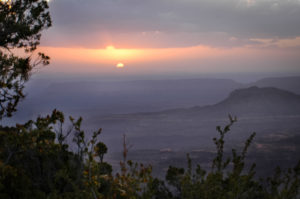 sunset over the north rim of the grand canyon, photographed by jamie bannon photography.