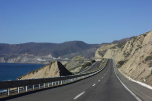 coastal road in baja california near ensenada, mexico, photographed by jamie bannon photography.