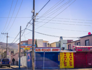 taco and tamale stands in ensenada, baja california, mexico, photographed by jamie bannon photography.
