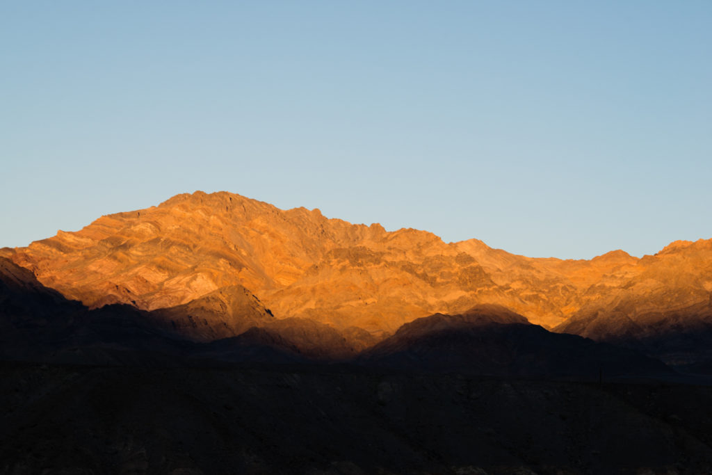 sunset at zabriskie point in death valley, california, photographed by jamie bannon photography.