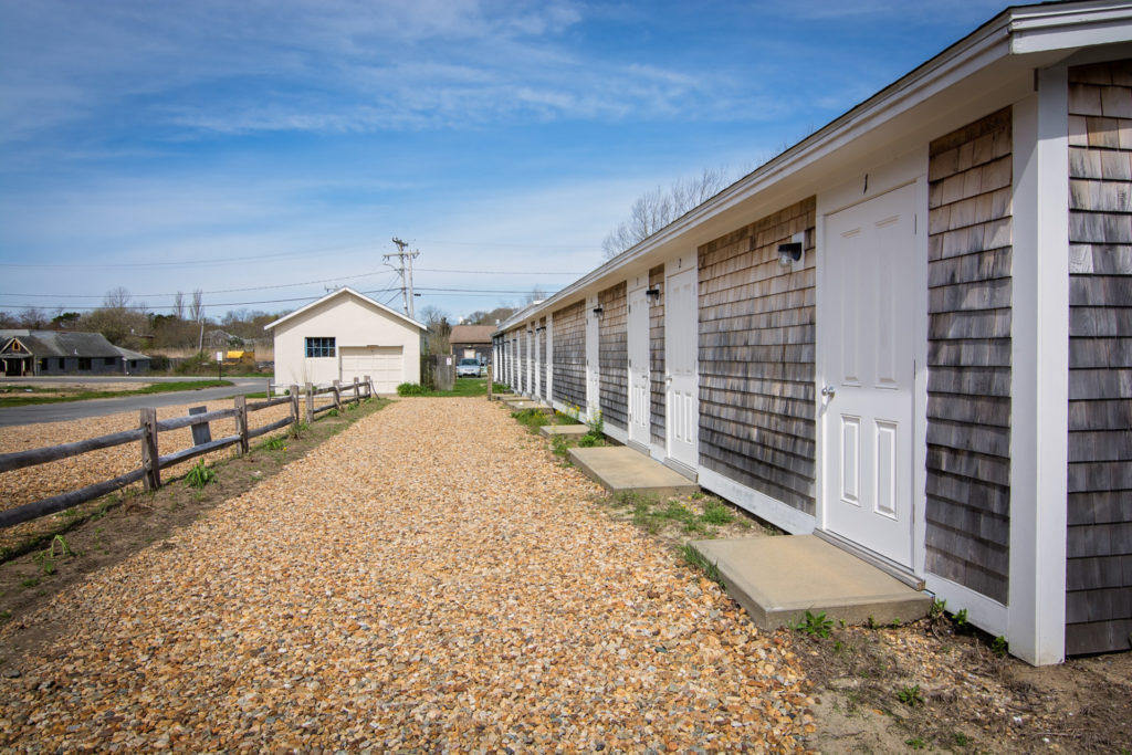 cedar shingled building on martha's vineyard, photographed by jamie bannon photography.