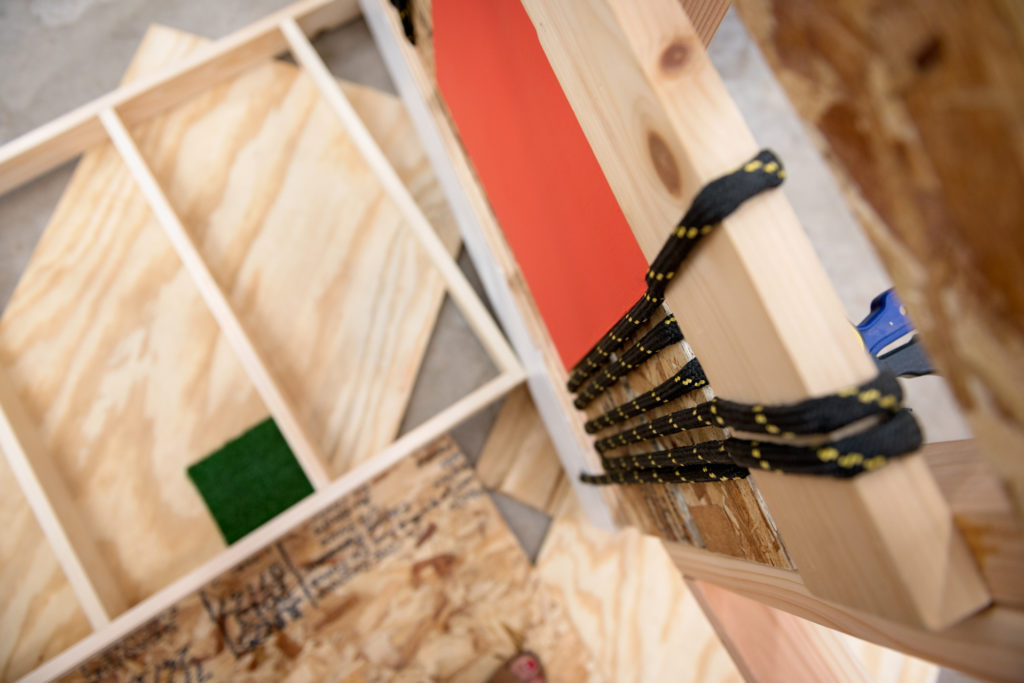 detail of an installation sculpture piece by artist amy archambault, photographed by jamie bannon photography.