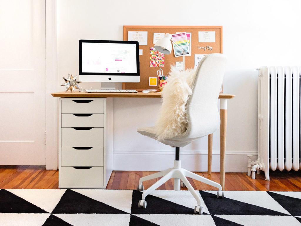 desk setup, as part of a personal branding shoot for the productivity zone, photographed by jamie bannon photography.