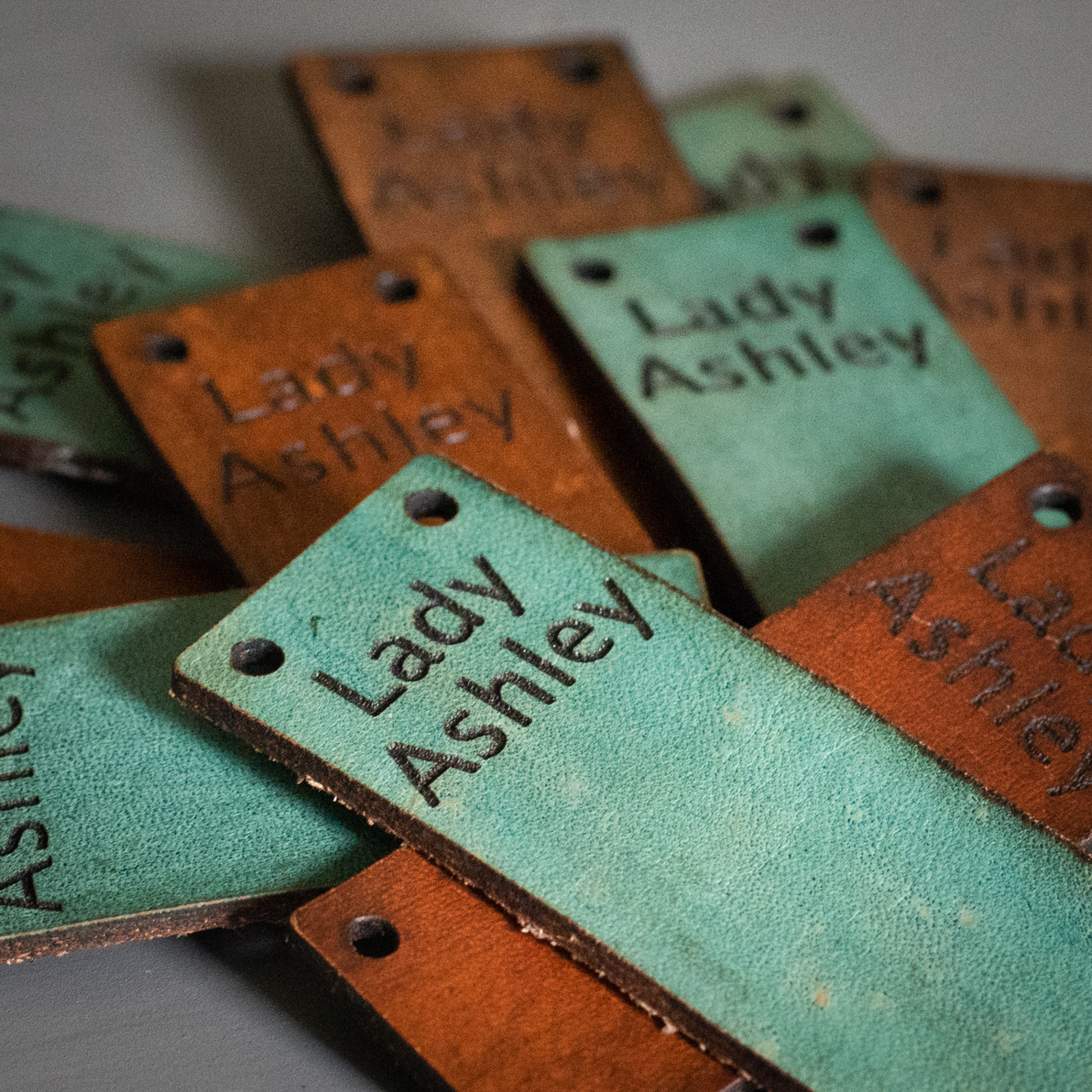 tags for lady ashley designs, photographed as part of a brand shoot by jamie bannon photography.